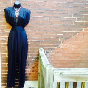 Vintage Black Tuxedo Jumper
